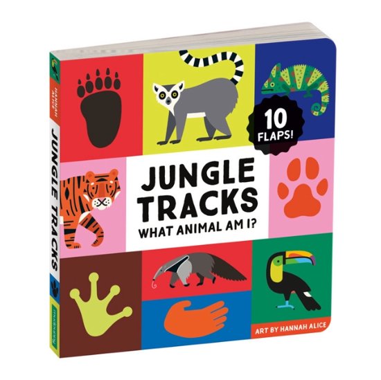 Cover for Mudpuppy · Jungle Tracks Lift-the-Flap Board Book (Board book) (2023)