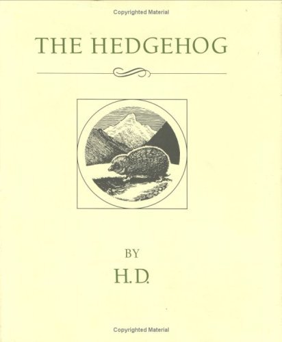 The Hedgehog - H - Livros - New Directions Publishing Corporation - 9780811210690 - 17 de setembro de 1988