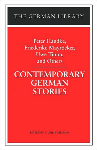 Cover for Peter Handke · Contemporary German Stories - German Library S. (Pocketbok) (1998)