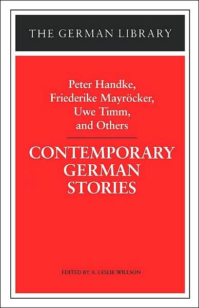 Cover for Peter Handke · Contemporary German Stories - German Library S. (Paperback Bog) (1998)