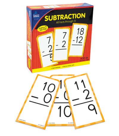 Subtraction All Facts Through 12 Flash Cards - Carson-Dellosa Publishing - Gra planszowa - Carson Dellosa Education - 9781483852690 - 12 stycznia 2019