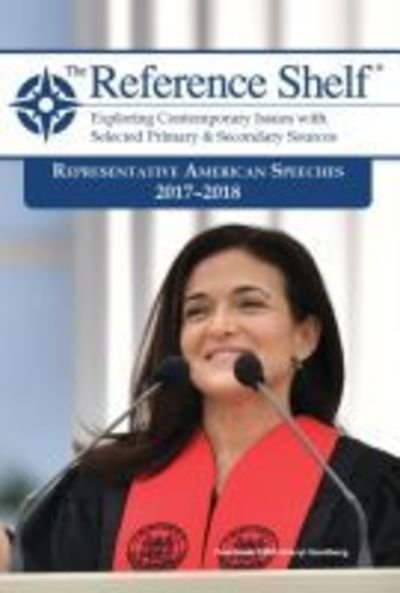 Cover for HW Wilson · Representative American Speeches, 2017-2018 - Reference Shelf (Paperback Bog) (2019)