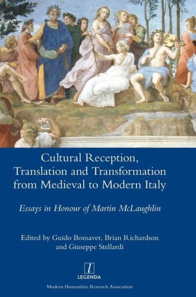 Cover for Cultural Reception, Translation and Transformation from Medieval to Modern Italy (Hardcover Book) (2017)