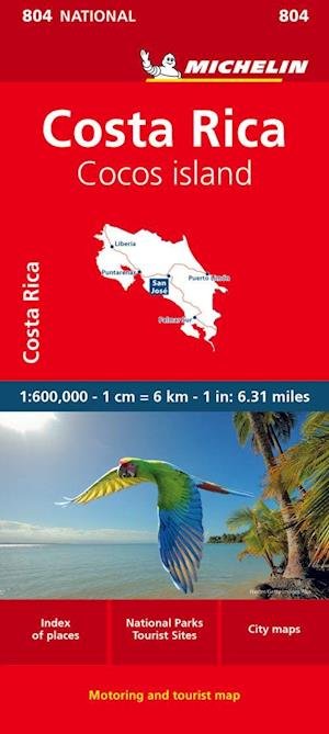 Costa Rica - National Map 804 - Michelin - Bøker - Michelin Editions des Voyages - 9782067259690 - 19. januar 2023