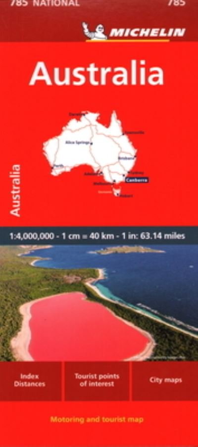 Australia - Michelin National Map 785: Map - Michelin - Bøker - Michelin Editions des Voyages - 9782067262690 - 18. januar 2024