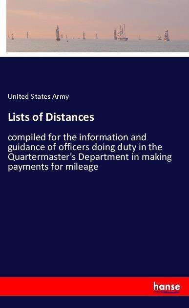 Cover for Army · Lists of Distances (Book)