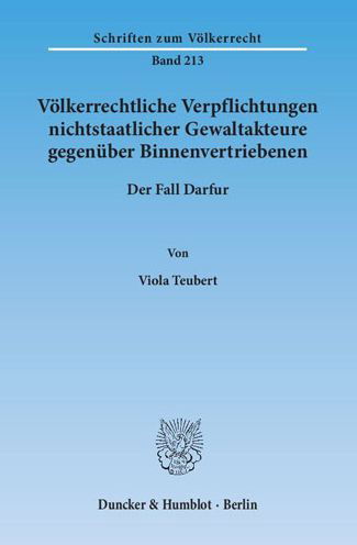 Cover for Teubert · Völkerrechtliche Verpflichtunge (Bog) (2015)