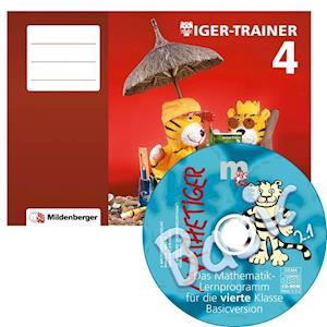 Cover for Karl H. Keller · Tiger-Trainer 4 - Arbeitsheft mit CD-ROM Mathetiger Basic 4 (Paperback Book) (2013)