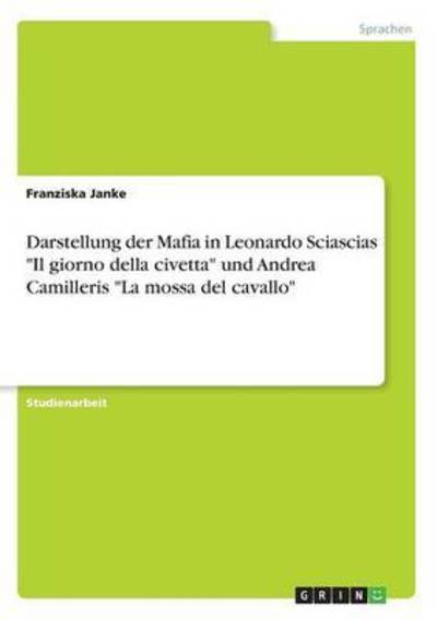 Cover for Janke · Darstellung der Mafia in Leonardo (Book) (2016)