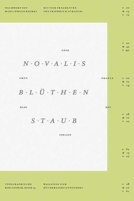 Cover for Novalis · Blüthenstaub (Bog)