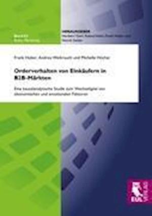 Cover for Frank Huber · Orderverhalten von Einkäufern in B2B-Märkten (Paperback Book) (2012)