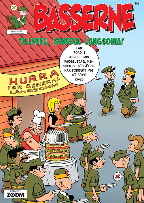 Cover for Mort Walker · Basserne -  Tillykke, general Langsohm (Poketbok) [1:a utgåva] (2019)