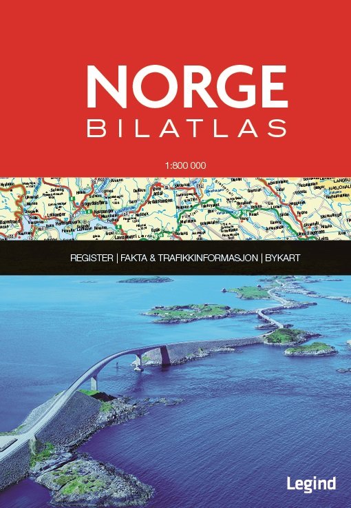 Norge Bilatlas 1:800.000 -  - Bücher - Legind - 9788771552690 - 21. März 2016