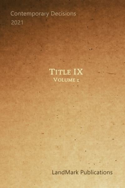 Cover for Landmark Publications · Title IX (Taschenbuch) (2020)
