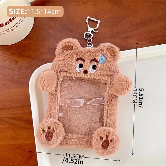 Cover for PLUSH PHOTOCARD KEYRING HOLDER · Brown Bear (Keyring) (2024)