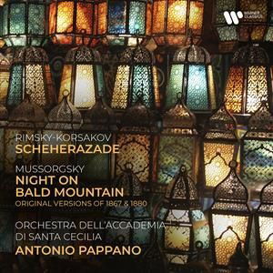 Rimsky-Korsakov: Scheherazade & Mussorgsky: Night On Bald Mountain - Pappano, Antonio & Orchestra Dell'accademia Nazionale Di Santa Cecilia - Musik - WARNER CLASSICS - 5054197933691 - 22. März 2024