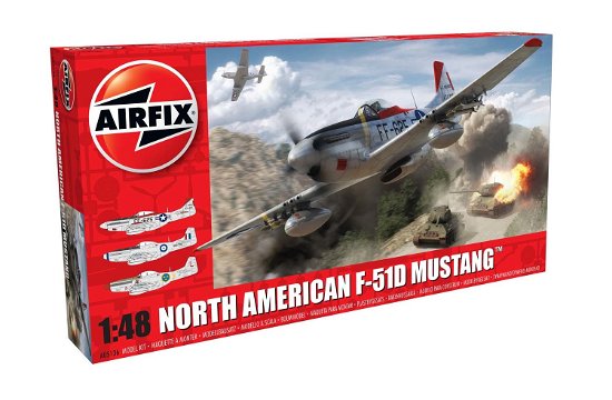 O 1/48 North American F51d Mustang (Plastic Kit) - Airfix - Marchandise - H - 5055286649691 - 