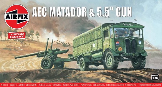 Aec Matador & 5.5inch Gunvintage Classics (1:76) - Airfix - Koopwaar - Airfix-Humbrol - 5055286652691 - 