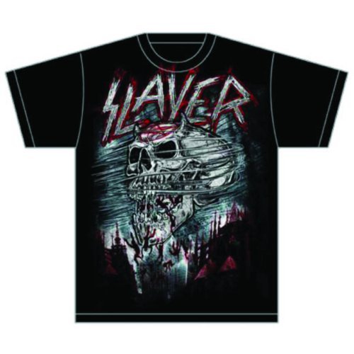 Slayer Unisex T-Shirt: Demon Storm - Slayer - Merchandise - Global - Apparel - 5055295348691 - 