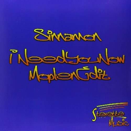 Cover for Sinnamon · I Need You Now (Moplen Edit) (LP) (2013)