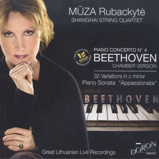 Cover for Rubackyte / Shangai String Quartet · Beethoven - Piano Concerto No 4 - Piano Sonata N. 23 Appassionata (CD) (2016)