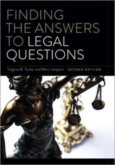Cover for Virginia M. Tucker · Finding the Answers to Legal Questions (Paperback Bog) [2 Revised edition] (2017)