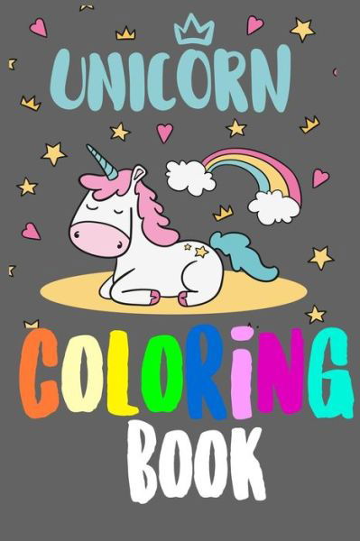 Cover for Sun Moon Journal Notebook Publishing · Unicorn Coloring Book (Paperback Book) (2019)