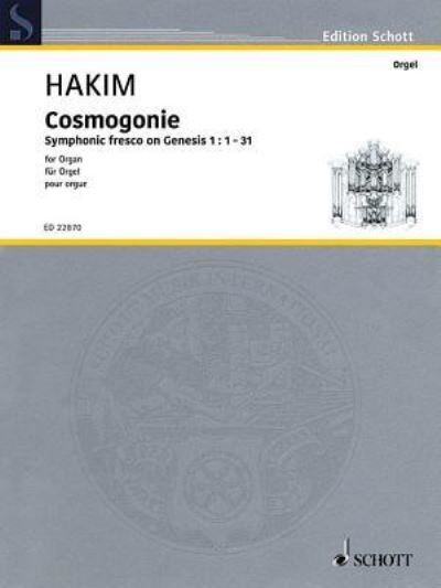 Cover for Naji Hakim · Cosmogonie (Book) (2019)