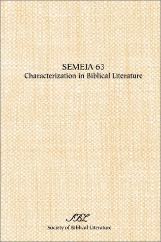 Cover for Adele Berlin · Semeia 63: Characterization in Biblical Literature (Paperback Book) (1993)