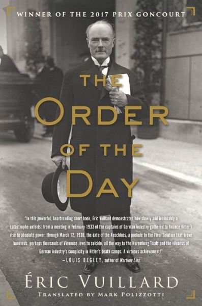 Cover for Éric Vuillard · The order of the day (Book) (2018)