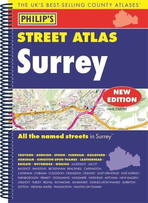 Cover for Philips · Philip's Street Atlas Surrey (Spiralbok) (2015)