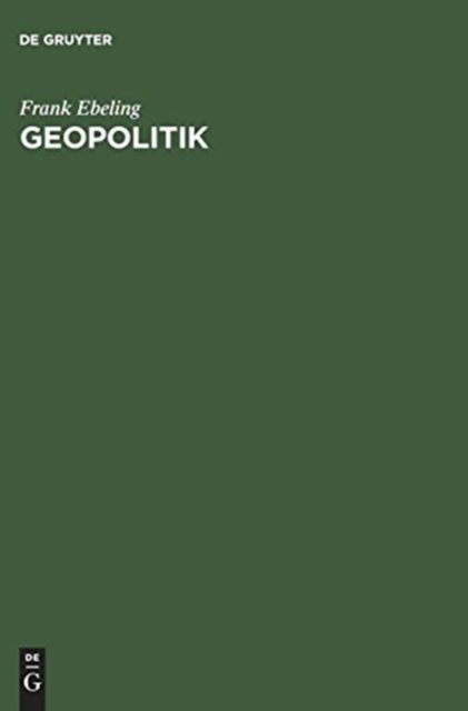 Cover for Frank Ebeling · Geopolitik (Book) (1995)