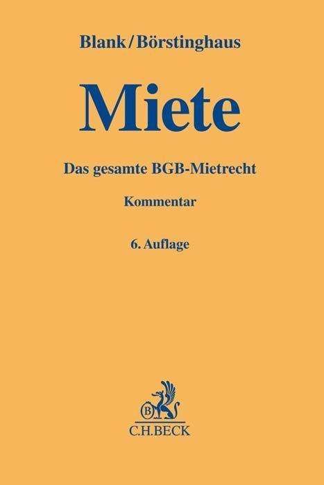 Miete - Blank - Bøger -  - 9783406748691 - 