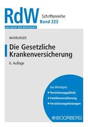 Cover for Marburger · Die Gesetzliche Krankenversic (Book)