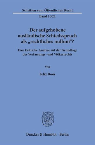 Cover for Boor · Der aufgehobene ausländische Schie (Book) (2016)