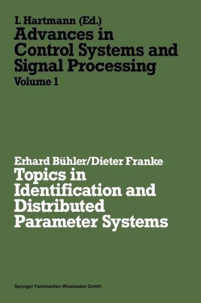 Cover for Erhard Buhler · Topics in Identification and Distributed Parameter Systems (Paperback Book) [1980 edition] (1980)