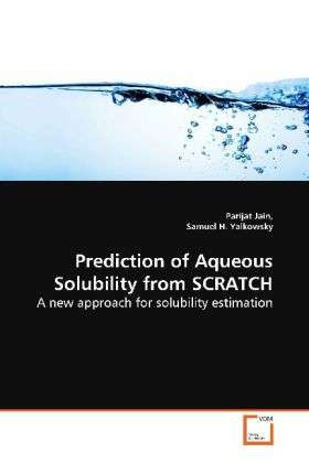 Cover for Jain · Prediction of Aqueous Solubility f (Book)