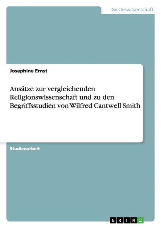 Cover for Ernst · Ansätze zur vergleichenden Religi (Book) [German edition] (2013)