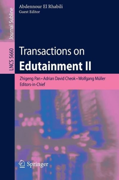 Cover for Zhigeng Pan · Transactions on Edutainment II - Lecture Notes in Computer Science (Pocketbok) [2009 edition] (2009)