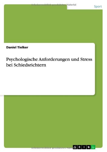 Cover for Tielker · Psychologische Anforderungen un (Book) [German edition] (2011)