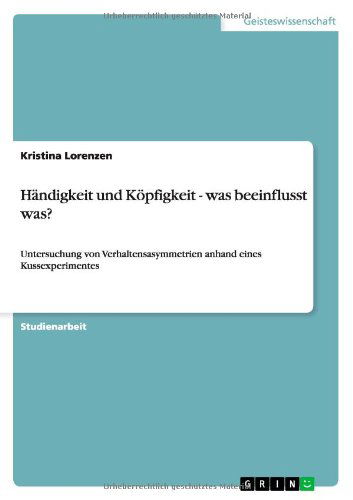 Cover for Lorenzen · Händigkeit und Köpfigkeit - wa (Book) [German edition] (2013)