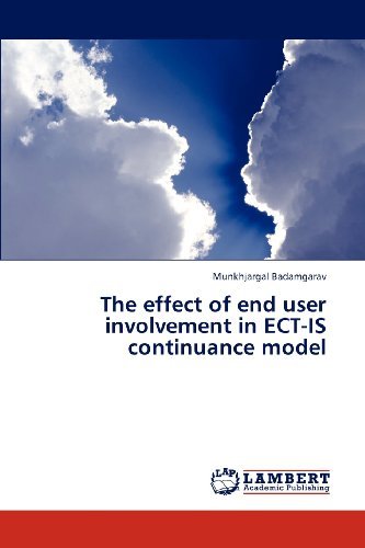 Cover for Munkhjargal Badamgarav · The Effect of End User Involvement in Ect-is Continuance Model (Paperback Book) (2012)