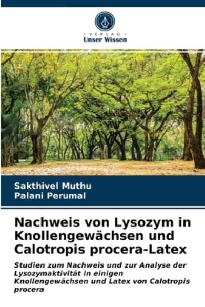 Cover for Muthu · Nachweis von Lysozym in Knollenge (Book) (2020)