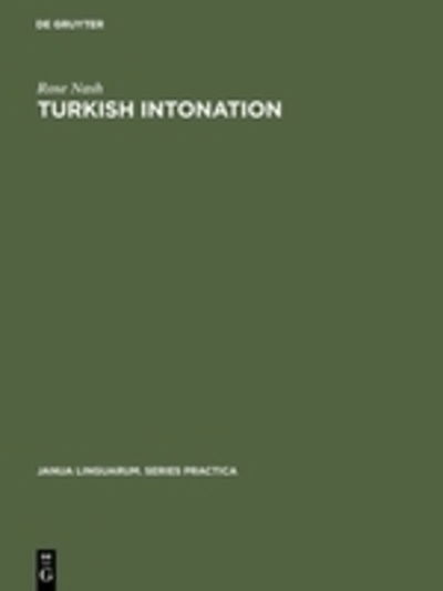 Cover for Nash · Turkish Intonation (Book) (1973)