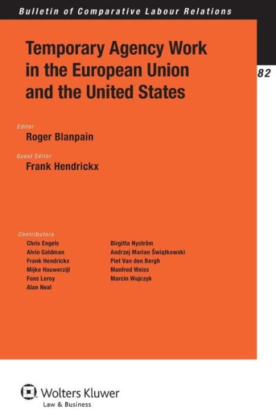 Cover for Roger Blanpain · Temporary Agency Work in the European Union and the United States (Paperback Book) (2013)