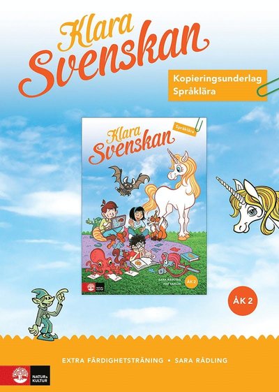 Cover for Sara Rådling · Klara svenskan åk 2 Kopieringsunderlag Språklära f (Spiralbok) (2023)