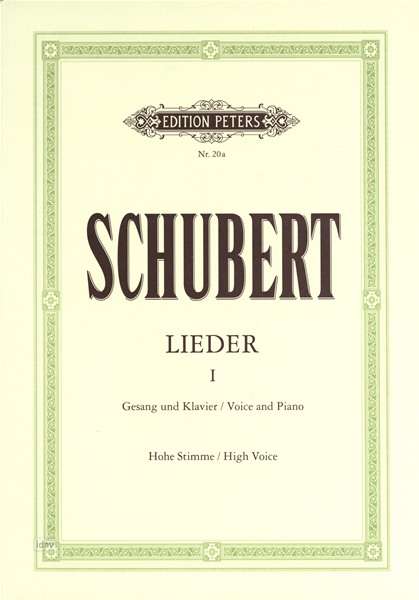 Songs, Vol. 1 (High Voice) - Franz Schubert - Books - Edition Peters - 9790014000691 - April 12, 2001