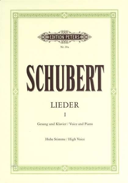 Cover for Franz Schubert · Songs Vol1 High Voice Piano (Book) (2017)
