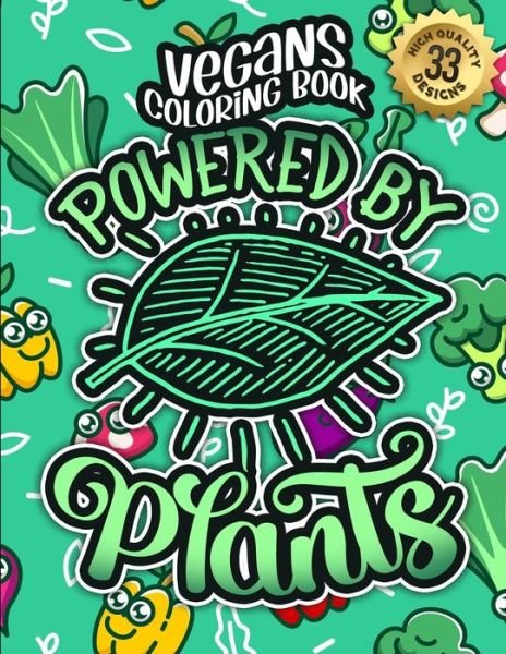 Vegans Coloring Book - Black Feather Stationery - Książki - Independently Published - 9798702165691 - 30 stycznia 2021