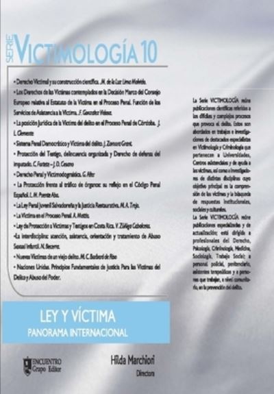 Cover for Cesar Fortete · Victimologia 10: Ley Victima - Panorama Internacional - Victimologia (Paperback Book) (2021)